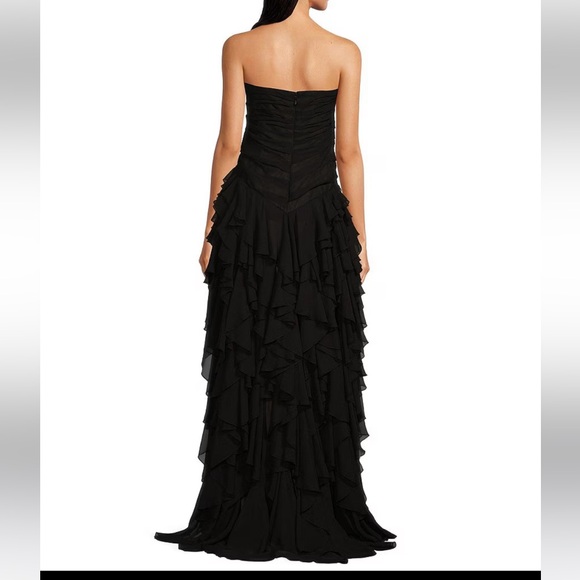 Muse by Marchesa Stunning Black Strapless Dress - Picture 3 of 10